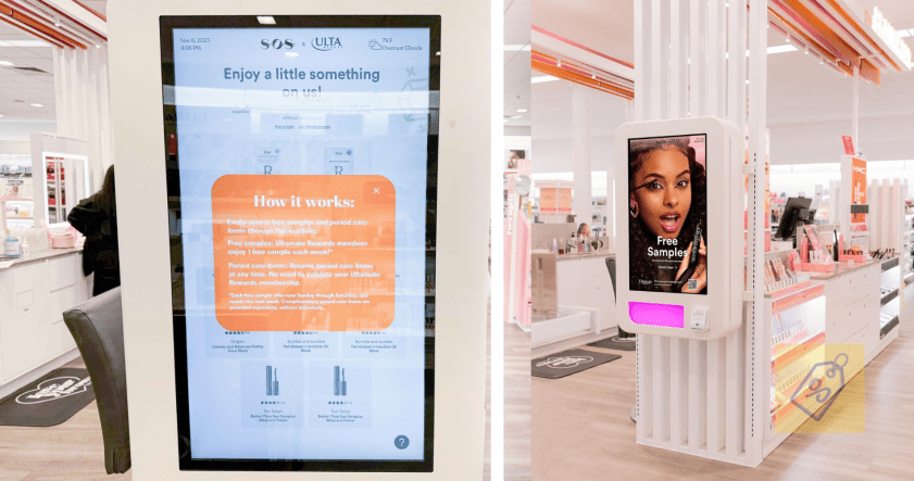 Free Samples at Ulta Beauty Kiosks for Rewards Members