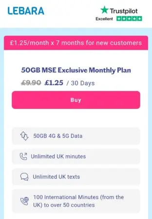 SIM with gb data, unlimited mins [£ per month]!