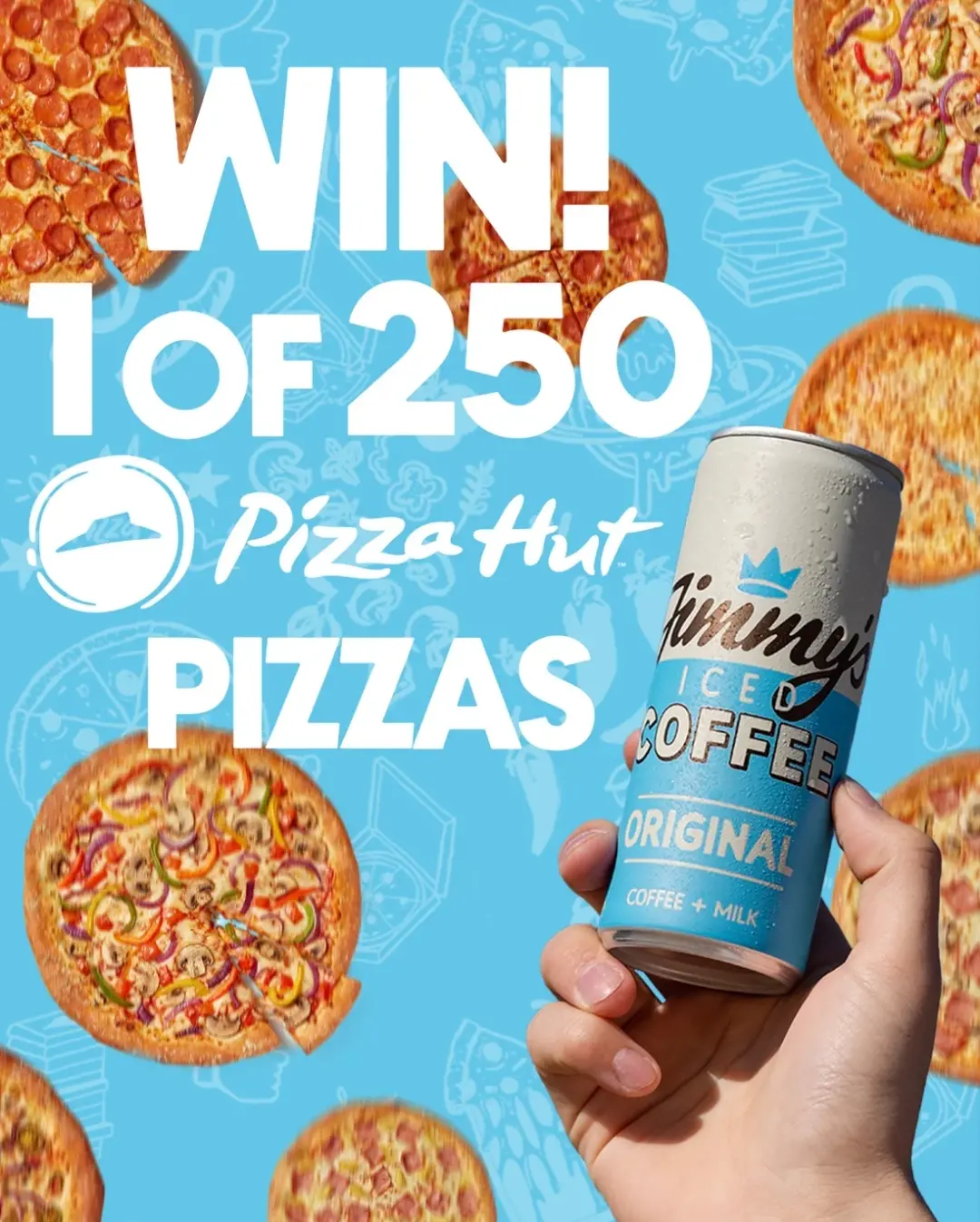 Chance to win ( of ) Pizza Hut Pizzas + Jimmy’s coffee