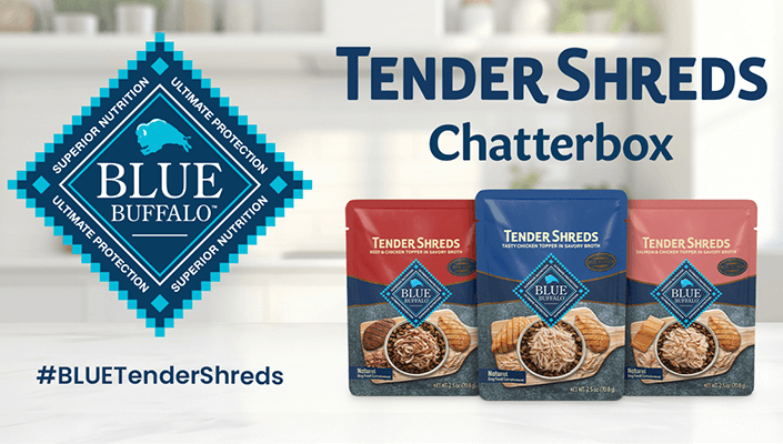 Possible FREE Blue Buffalo Tender Shreds Chatterbox Pack