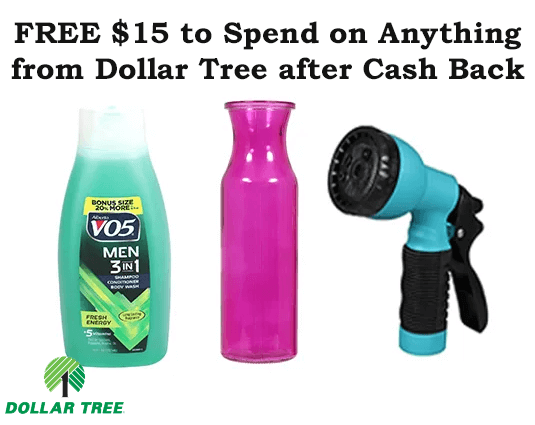 FREE $ to Spend on Anything from Dollar Tree after Cash Back