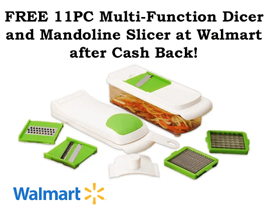 FREE PC Multi Function Dicer and Mandoline Slicer at Walmart after Cash Back