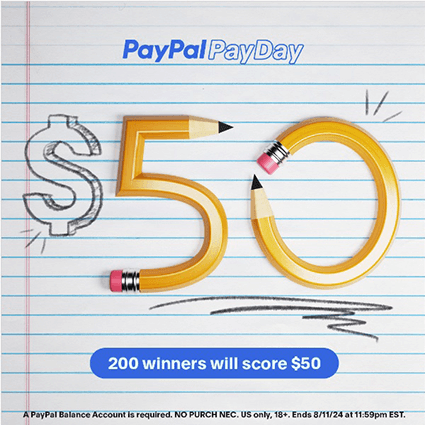 Paypal’s PayDay Sweepstakes (Instagram – Winners!)