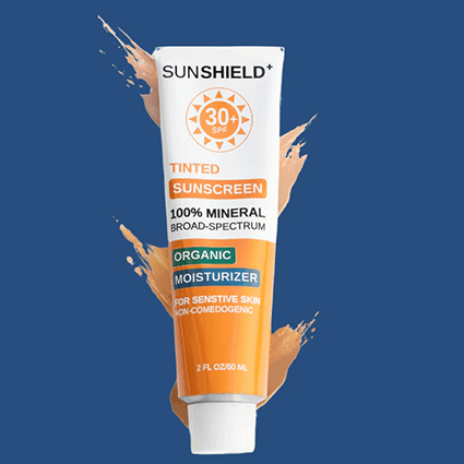 FREE Sample of SUNSHIELD+ Tinted Mineral Sunscreen + Organic in Face Cream