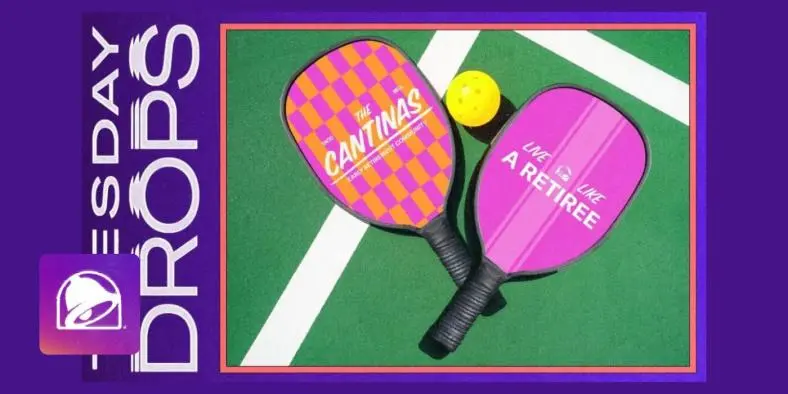 Free Pickleball Set from Taco Bell Cantinas – Limited to the First !