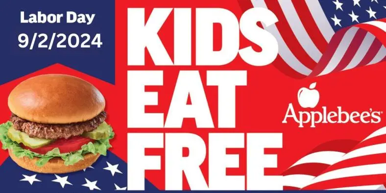 Kids Eat FREE at Applebee’s This Labor Day //