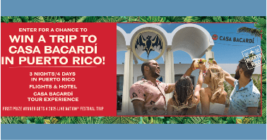 Win a Trip to Casa Bacardi in Puerto Rico!