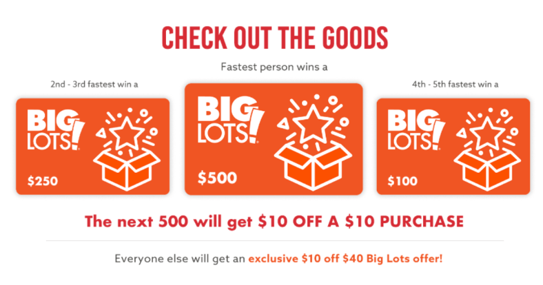 Win $ Gift Card from the Big Lots Quikly Giveaway!