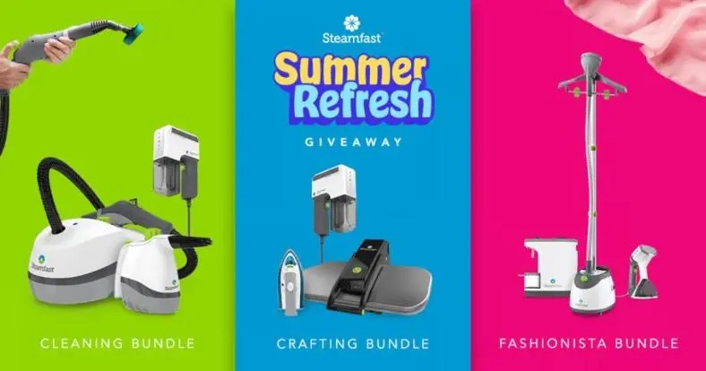 Enter to Win of Steamfast Summer Refresh Bundles