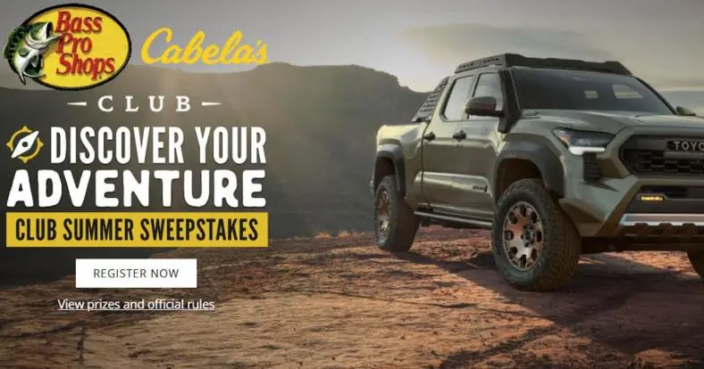 Enter the Bass Pro Shops & Cabela’s Discover Your Adventure CLUB Summer Sweepstakes