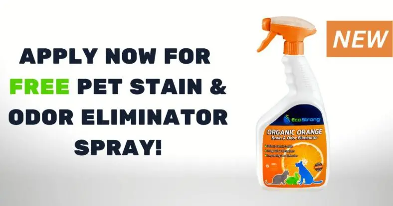 Apply to Try Organic Orange Pet Stain & Odor Eliminator for Free!