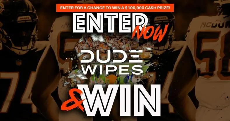 Win a $, Cash Prize from the Dude Wipes Stop the Streak Sweepstakes