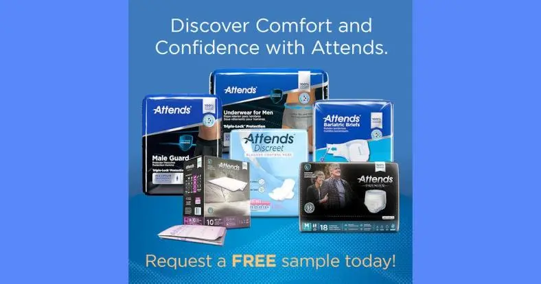 Free Attends Sample Pack w/Free Shipping