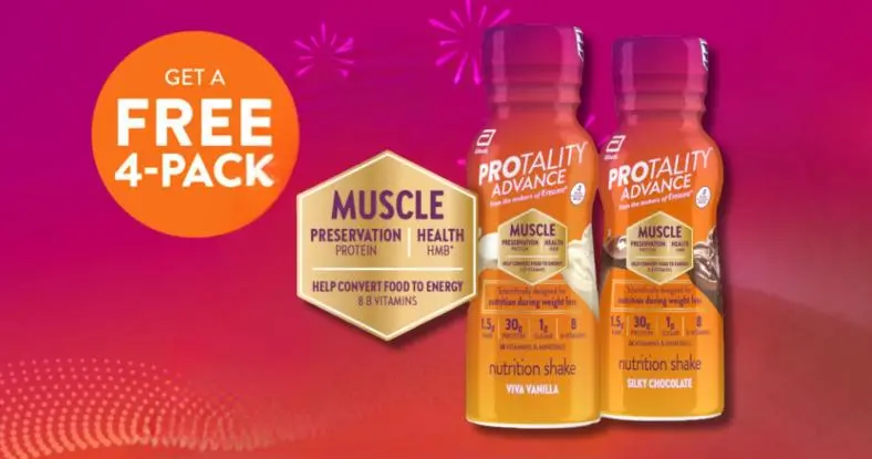 FREE Pack of PROTALITY Nutrition Shakes + FREE Shipping