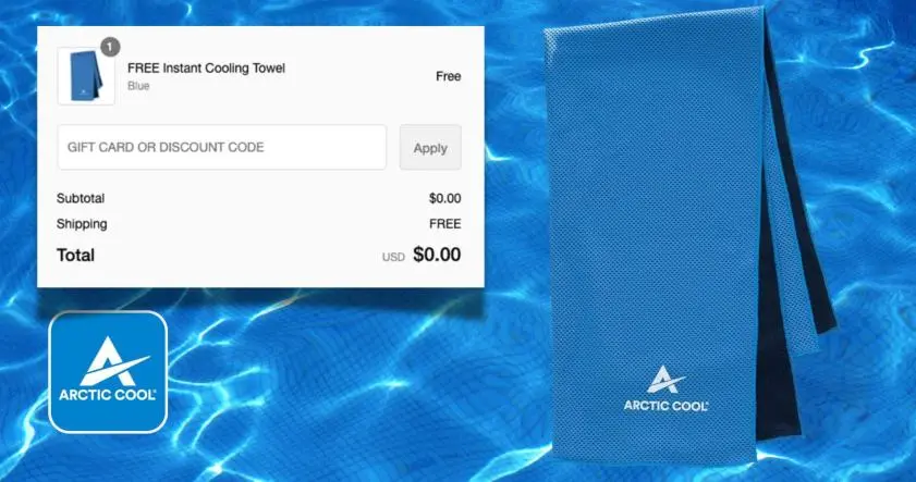 Hurry! Free Arctic Cool Instant Cooling Towel w/ FREE S&H