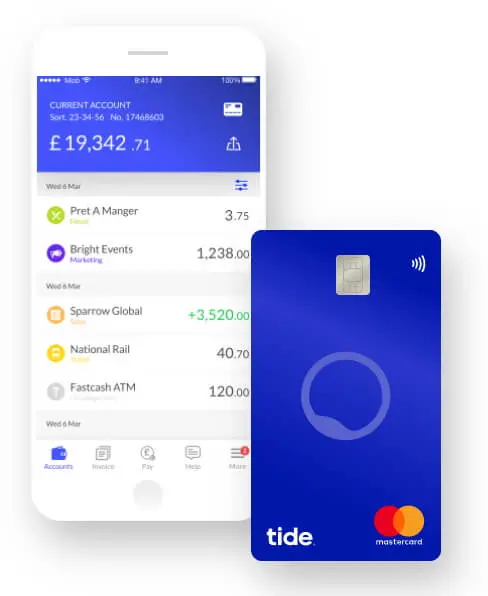 Free £ with £ deposit [Tide – new accounts]