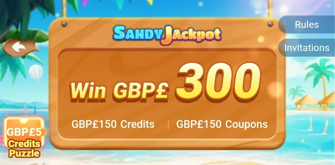 Chance to win £ Shein credit [Sandy Jackpot game]