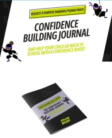 Free confidence building journal + £ off Ninjamas voucher [ to year olds]