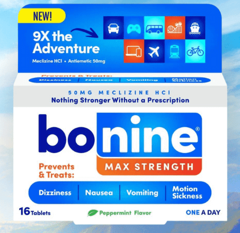 Possible FREE Bonine Max Strength Motion Sickness Tablets