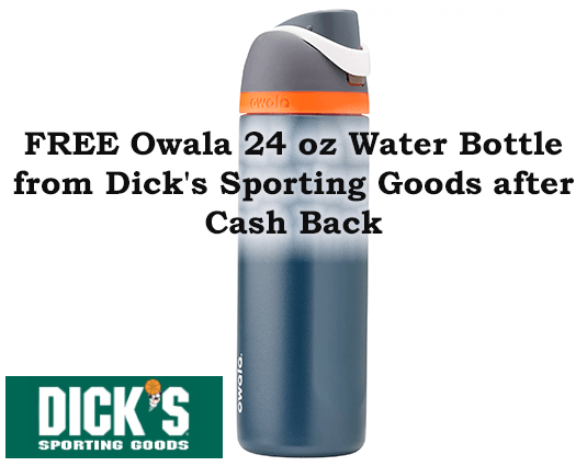 FREE Owala oz Water Bottle from Dick’s Sporting Goods after Cash Back