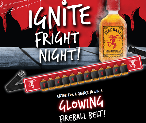 Fireball Halloween Glowing Belt Giveaway Sweepstakes ( WINNERS!)