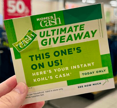 Kohl’s Cash Ultimate Giveaway Event – In Store September th