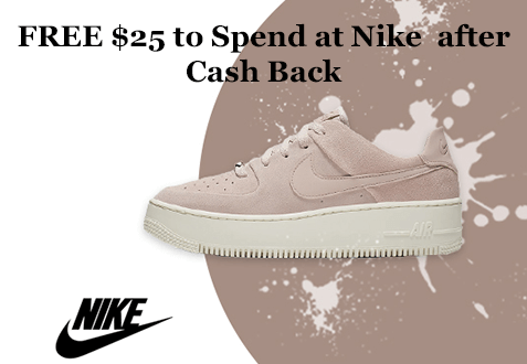 FREE $ to Spend at Nike after Cash Back