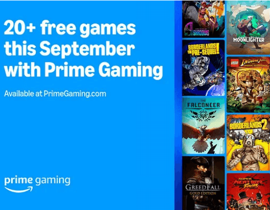 FREE PC Digital Download Games with Prime Gaming During September