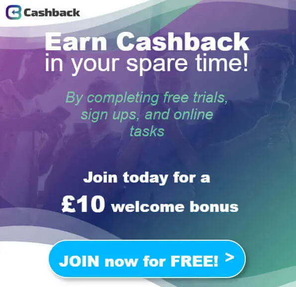 Free £ sign up bonus [Cashback UK]