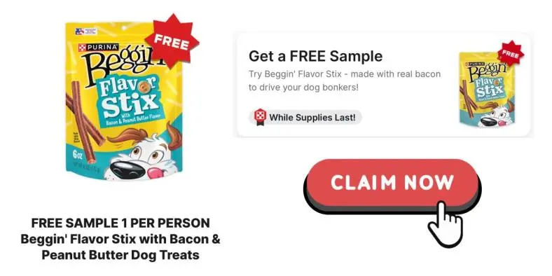 FREE Bag of Beggin’ Flavor Stix with Bacon and Peanut Butter Dog Treats!