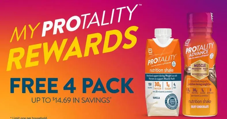 Get a FREE Pack of Protality Nutritional Shakes – Digital Payment (Not a Coupon)