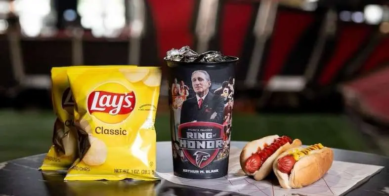 FREE hot dogs & chips during Atlanta Falcons VS Kansas City Chiefs Game this Sunday