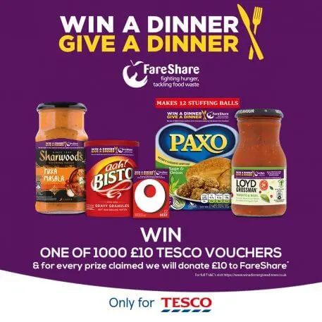 Chance to win (1 of 5000) £10 Supermarket vouchers