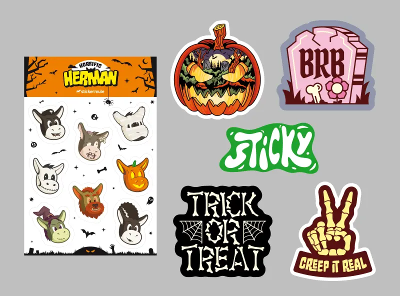 Free Halloween sticker pack (delivered free)