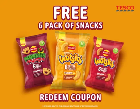 Free Wotsits (16,500 available) [Tesco – voucher]