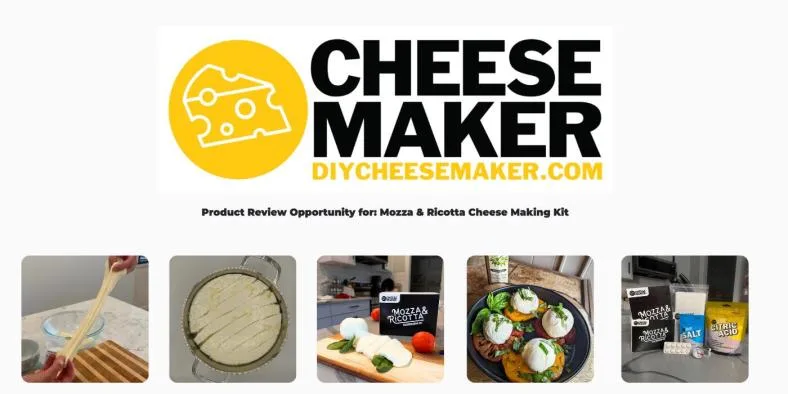 Apply to Try a FREE Mozza & Ricotta Cheese Making Kit