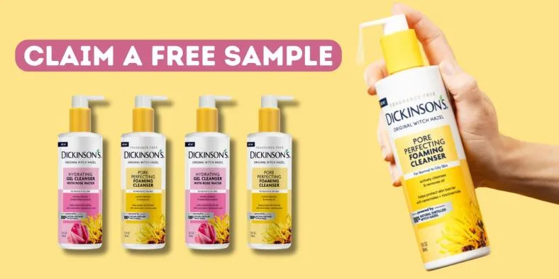 FREE Dickinson’s Facial Cleanser Sample