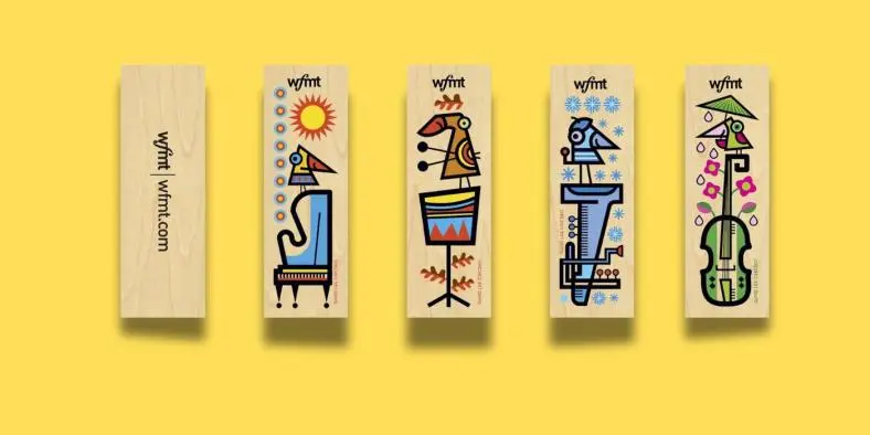 Free Set of Wooden Bookmarks + Free Shipping from WFMT