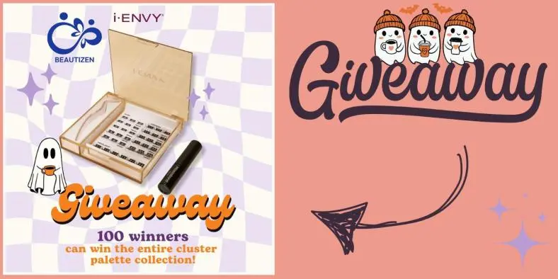 Enter the i-ENVY Beautizen Giveaway to Win an i-ENVY Cluster Palette Collection – 100 Winners!