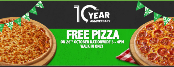 Free Pizza [Caprinos – 26 Oct]