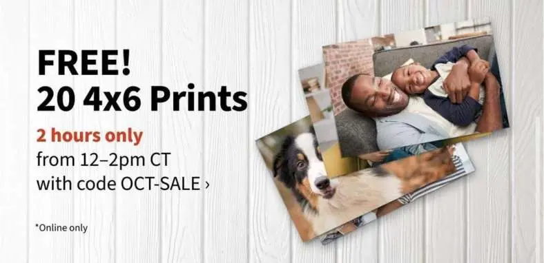 20 Free 4×6 Prints at Walgreens – Ends TODAY at 3PM