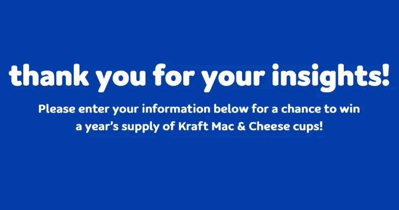 Win a Year’s Supply of Kraft Mac & Cheese