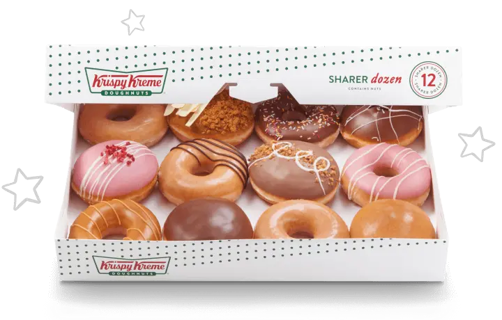 Any dozen doughnuts [£12 – Krispy Kreme – 16 Oct]